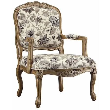 Huntley Pattern Fabric Accent Chair